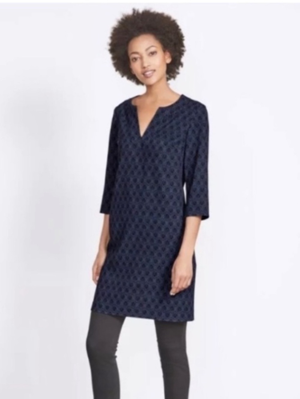 Boden Easy Notch Shift Dress with Pockets Carbon Blue
Evergreen Sz 6r